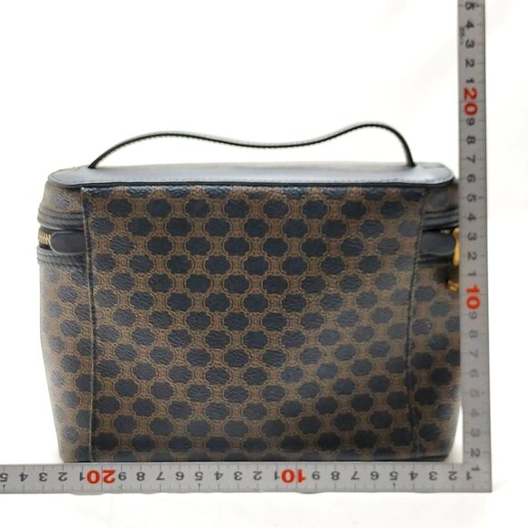 Authentic CELINE Vanity Bag Black PVC mn382-120825 - Picture 2 of 16